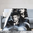 thumbnail image 2 of Supernatural Merchandise Supernatural TV Show Merchandise Supernatural Blanket - Comfortable Cartoon Flannel Blanket, All Seasons, 100% Polyester, Vintage Style, 2 of 6