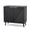 Black, variant on Stylish White Fluted Sideboard Cabinet with Adjustable Shelves & Multifunctional Wooden Accent Cabinet with Doors, Buffet Storage for Living Room, Dining Room, Entryway ,White/Black