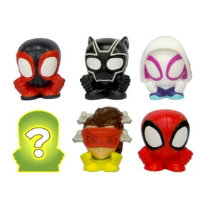 Mash'ems - Spidey and His Amazing Friends - Squishy Surprise Characters - Collect All 6 - Series 1 (Styles May Vary)