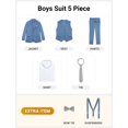 thumbnail image 2 of Traje Amazingkittyt para niños, ajustado, azul y gris, talla 2, 2 of 7