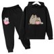 thumbnail image 3 of Sudadera con capucha y estampado de dibujos animados de gato Nutella para niños y niñas, divertida sudadera para niñas y niños, conjuntos de ropa de invierno Harajuku Kawaii para niños, 3 of 5