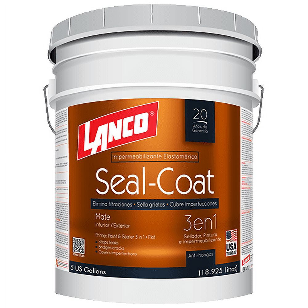 Lanco Seal Coat Flat Accent Base Exterior and Interior 5 Gallon Paint