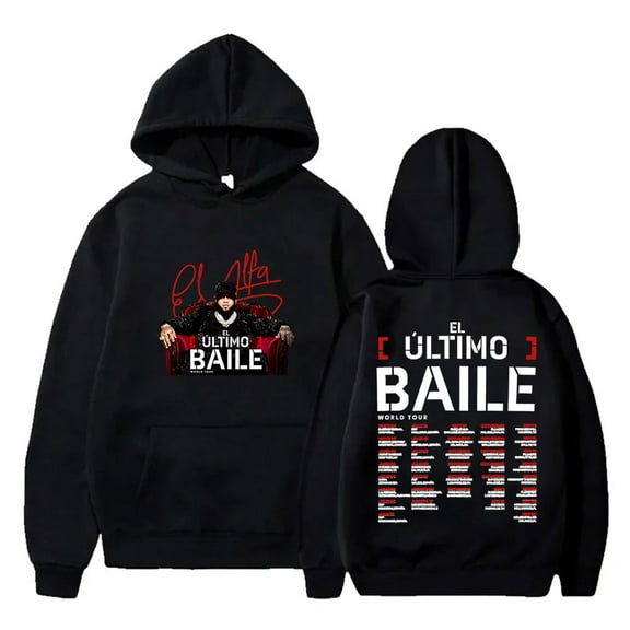 El Alfa El Ultimo Baile Tour Hoodies HipHop Streetwear Women Men Long Sleeve Sweatshirts