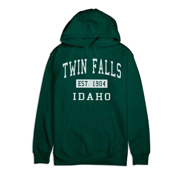 Twin Falls Idaho Classic Established Premium Cotton Hoodie