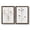 Barnwood Walnut, variant on Pressed Botanical I - Premium Framed Canvas 2 Piece Set - Ready to Hang