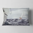 thumbnail image 2 of Designart Storm While Sailing - Seascape Throw Pillow - 12x20, 2 of 5
