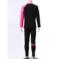 thumbnail image 6 of Yruioon Child Girls Thermal Printed Rash Guard Sets Long Sleeve Swimwear UPF50+ Swim Shorts and Pants Pink 3XL, 6 of 7