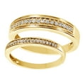 thumbnail image 2 of AFFY White Natural Diamond His And Hers Wedding Band Set in 14K Yellow Gold (0.25 Cttw), 2 of 2