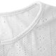 thumbnail image 2 of TaTaai Women's Summer Base Layer Top Short Sleeve V-Neck Mesh Fabric Ribbed Knit Casual Slim Fit Multi-Color T-Shirt Gift, 2 of 8
