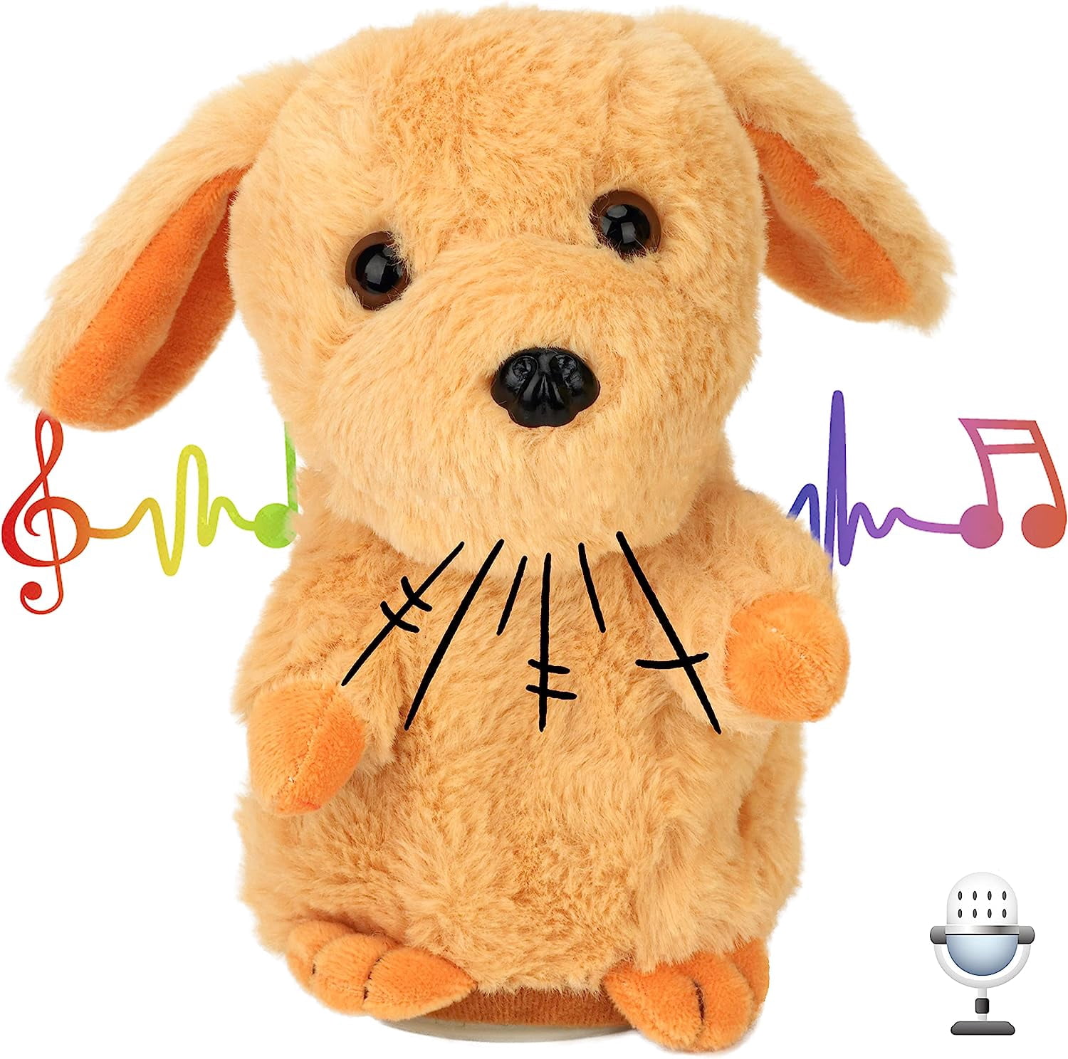 Knoding Toy Talking Puppy Repeats What You Say Piggy Nodding Electric Interactive ...