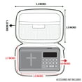 thumbnail image 5 of USA GEAR Case with Wrist Strap Compatible with Wonder Bible, Earbuds, Charger, Case Only - Geometric, 5 of 9