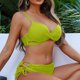thumbnail image 4 of Traje de baño para mujer, bikini de tirantes sin espalda de color liso para mujer, trajes de baño para mujer, conjuntos de bikini para mujer, trajes de baño de bikini para mujer, 4 of 7