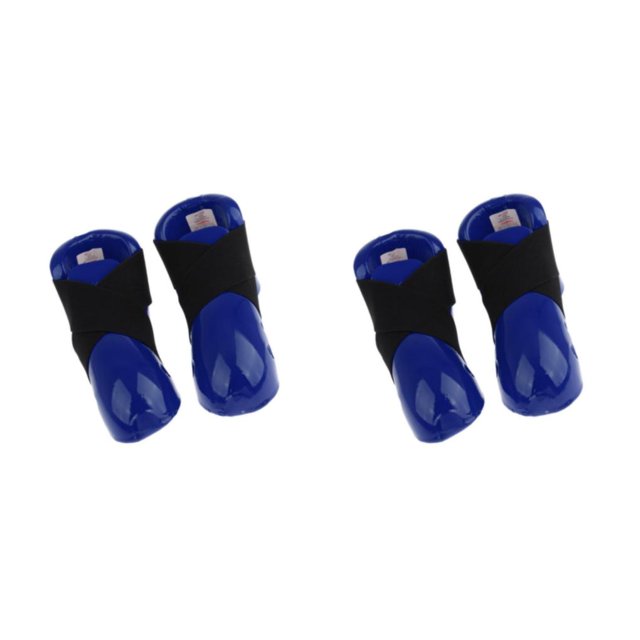 Eigraketly Adulto Taekwondo Foot Guard Karate Sparring Foot Gear Sparring Zapatos Ajuste cómodo para entrenamiento intenso Azul SG 2piezas