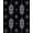 Black, Pattern 2, variant on Flatwoven High Traffic Area Rug, Gothic Macabre Silhouette Artwork, Non Slip, Stain Resistant, Washable Area Rugs for Living Room, Bedroom(Black, 4X6)