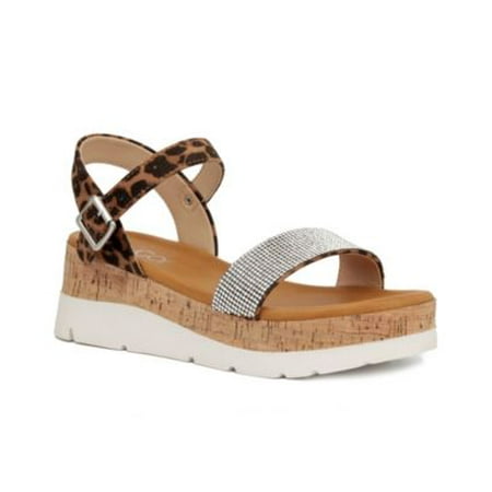 

Sugar Women s Goldie Embellished Flatform Wedge Sandals