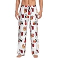 thumbnail image 1 of Balery Cute Cat And Christmas Gift Pantalones de pijama para hombre, pijama ultraligero, pantalón de descanso-Large, 1 of 6