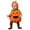 Z05-Orange, variant on TBWNWG Halloween for Kids,Boys Halloween Outfits Zipper Hooded Romper Jacket with Striped Pants and Footed Leggings Set,Sizes 0-6 Months