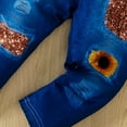 thumbnail image 7 of WOYY Infant Girls Outfits Short Sleeve Butterfly Graphic Tee Jeans Set, Sizes 9-12M, 7 of 7