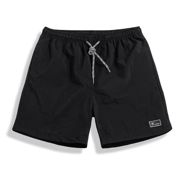 Pantalones cortos de verano para hombre, pantalones de playa para hombre, pantalones cortos holgados elásticos de cinco puntos, pantalones deportivos