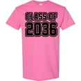 thumbnail image 3 of Inktastic Class of 2036 in Black Outlined Text T-Shirt, 3 of 5