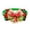 A002- B, variant on Dog Collar Christmas Plaid Bowtie with Bells Extra Small for Small Dogs Holiday Pet Accessory