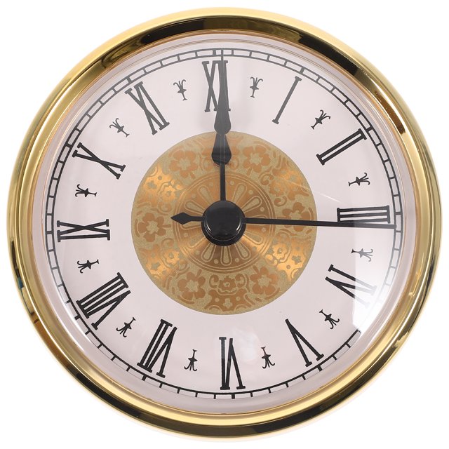 Inserto de reloj de repuesto, cabezal de reloj redondo, cabezal de reloj Vintage, inserto de reloj con Número romano