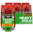 thumbnail image 3 of Scotch Tough Grip Clear Packing Tape, 1.88"x22.2 Yd, 6 Rolls with Dispensers, 3 of 10