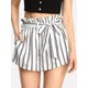 thumbnail image 2 of Pantalones cortos de playa de verano a rayas con cintura elástica informal para mujer Adepaton CZMR-YX204-6, 2 of 2