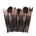 thumbnail image 1 of HONITANO 18Pcs Cosmetics Brush Set with Plastic Handle for Natural and Even Makeup Application, 1 of 7