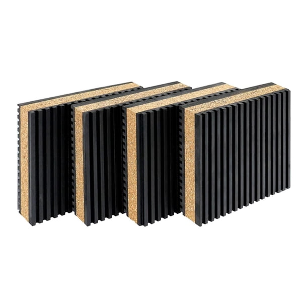 Almohadilla antivibración de corcho EVA, alfombrilla amortiguadora, antideslizante, para cocina y oficina 4 piezas 5x5x223 cm