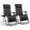 Black, variant on WASUHE Zero Gravity Recliner Chair Set of 2, Foldable Outdoor Lounge Chair with Cup Holder, Adjustable Patio Chair for Beach, Pool, Patio, Black