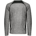 thumbnail image 2 of Holloway Sportswear M Boys Electrify Coolcore® Long Sleeve Tee Black Heather 222670, 2 of 5