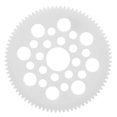 thumbnail image 3 of RC Car Gear, Diameter 44mm 80T RC Gear Firm Compact 48DP 80T  For SCX10 1/10 RC Car White, 3 of 8