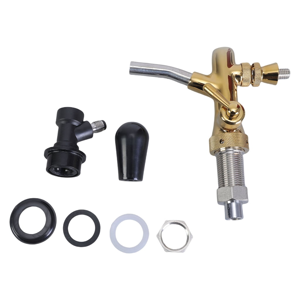 Draft Beer Dispenser Kegs Couplers Brass Texture Beer Tap Dispenser Draft Kegerator Tap Homebrews Accessory for Wine