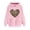 M Pink, variant on Fjofpr Hoodies for Women Plus Size on Women's Print Winter Hoodie Pullover Tops Long Sleeved Comfortable Sweatshirt