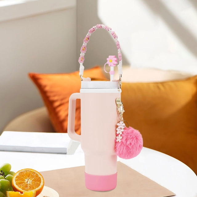 Juego de accesorios para tazas llavero con dijes adorno de flores Fernando