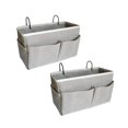 thumbnail image 1 of Organizador de almacenamiento colgante Bedside Caddy Someteth, paquete de 2 unidades, gris, 1 of 6