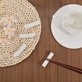 thumbnail image 4 of 10Pcs Ceramics Chopsticks Rests Spoon Stand Fork Holder for Dinning Decoration White White, 4 of 6