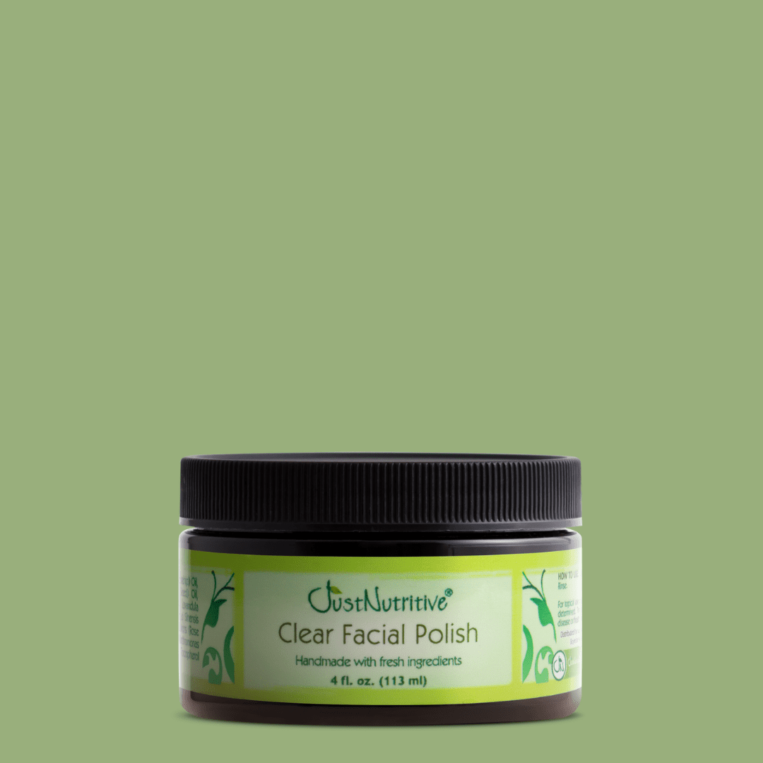 Just Nutritive Acne Clear Daily Deep Facial Scrub, Gentle Exfoliation, No Salicylic Acid, 4oz