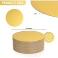 thumbnail image 2 of 60 Pcs 8 Inch Gold Cake Boards Circle, Round Cardboard Base, Grease Proof Disposable Cake Tray for Party Dessert Pizza, 2 of 4