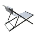 thumbnail image 4 of Benjara Textilene Upholstered Deck Chair with Padded Headrest, Gray, 4 of 5