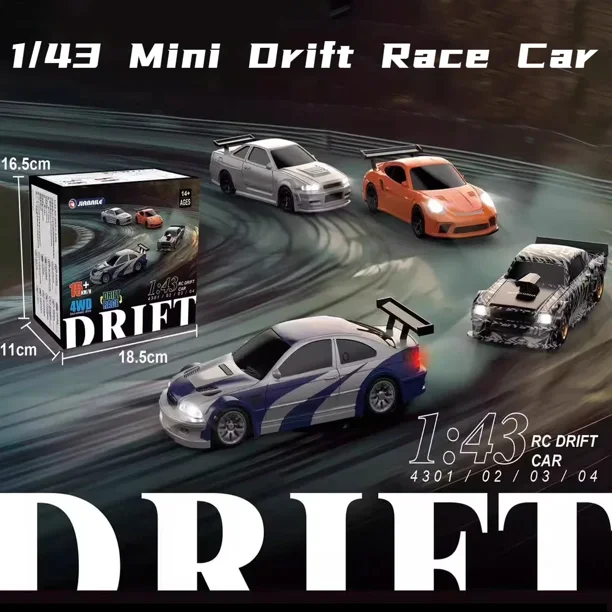 Coche Teledirigido 2.4GHz 4WD Con Control Por Gestos, Mando Y Reloj | Drift Con Música Y Luces Para Niños De 4 A 11 Años
