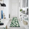 thumbnail image 4 of Yayeee Runner Rug for Bedroom 2'x6' Machine Washable Hallway Non Slip Mat, Light Green Camouflage Design, 4 of 8