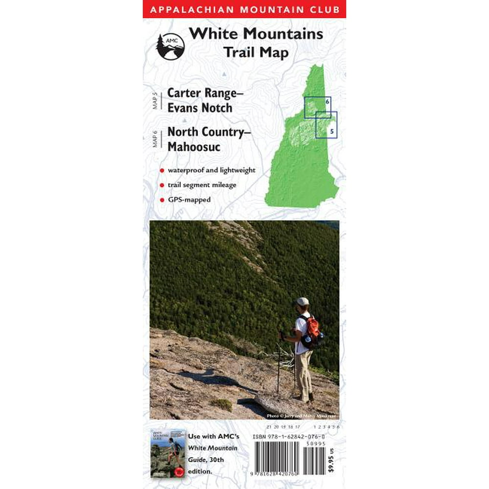 AMC White Mountains Trail Map 5-6: Carter Range-Evans Notch and North ...