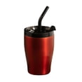 thumbnail image 1 of Botella de agua Matsuzay de acero inoxidable 380ml lavable boca ancha color rojo, 1 of 6