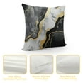 thumbnail image 4 of Creowell  Black Gold Pillow Covers Couch Pillows for Living Room Marble Abstract Sofa Pillows Decorative Pillows for Couch Bed Living Room Sofa Outdoor Car Pillow Covers, 4 of 5