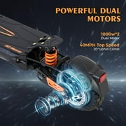 KUKIRIN G2 Master Adult Electric Scooter with Quadruple Shock Absorption, 2000W Motor, Max 37 MPH Speed & 43 Miles Range, 10 Off Road Tires Dual Brakes All Aluminum Body Folding Commute E-Scooter