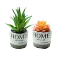 thumbnail image 1 of 2 uds simulación suculentas bonsái adornos creativos plantas artificiales en maceta flores falsas plantas verdes, 1 of 6