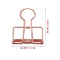 thumbnail image 2 of UPOUART 10Pcs Document Holder with Clip Paper Clip Holders Rose Gold Alloy Clipping Notes Daily Needs, 2 of 6