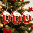 thumbnail image 4 of Luoshdecor Christmas Tree Ornaments Initial,Personalized Santa Claus Style Alphabet Pendant Decorations,Suitable for Xmas Gift Giving,(D), 4 of 6